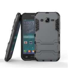 Θήκη Κινητού BBR Iron Αντικραδασμική ( Armor - Shockproof ) με ενσωματωμένη βάση στήριξης ( Kickstand ) για SAMSUNG Galaxy J7 2015 GRAY